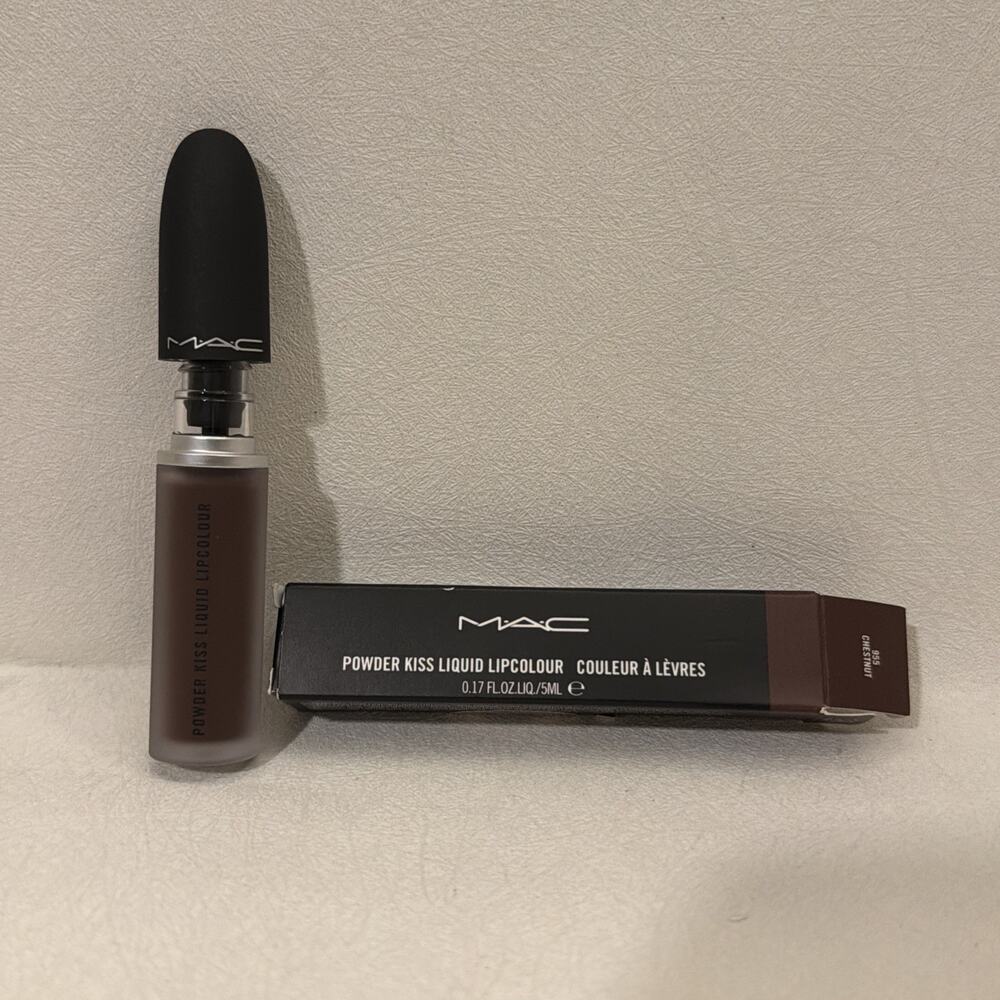 MAC Powder Kiss Liquid Lipcolour - “Chestnut” Discontinued NIB AUTHENTIC